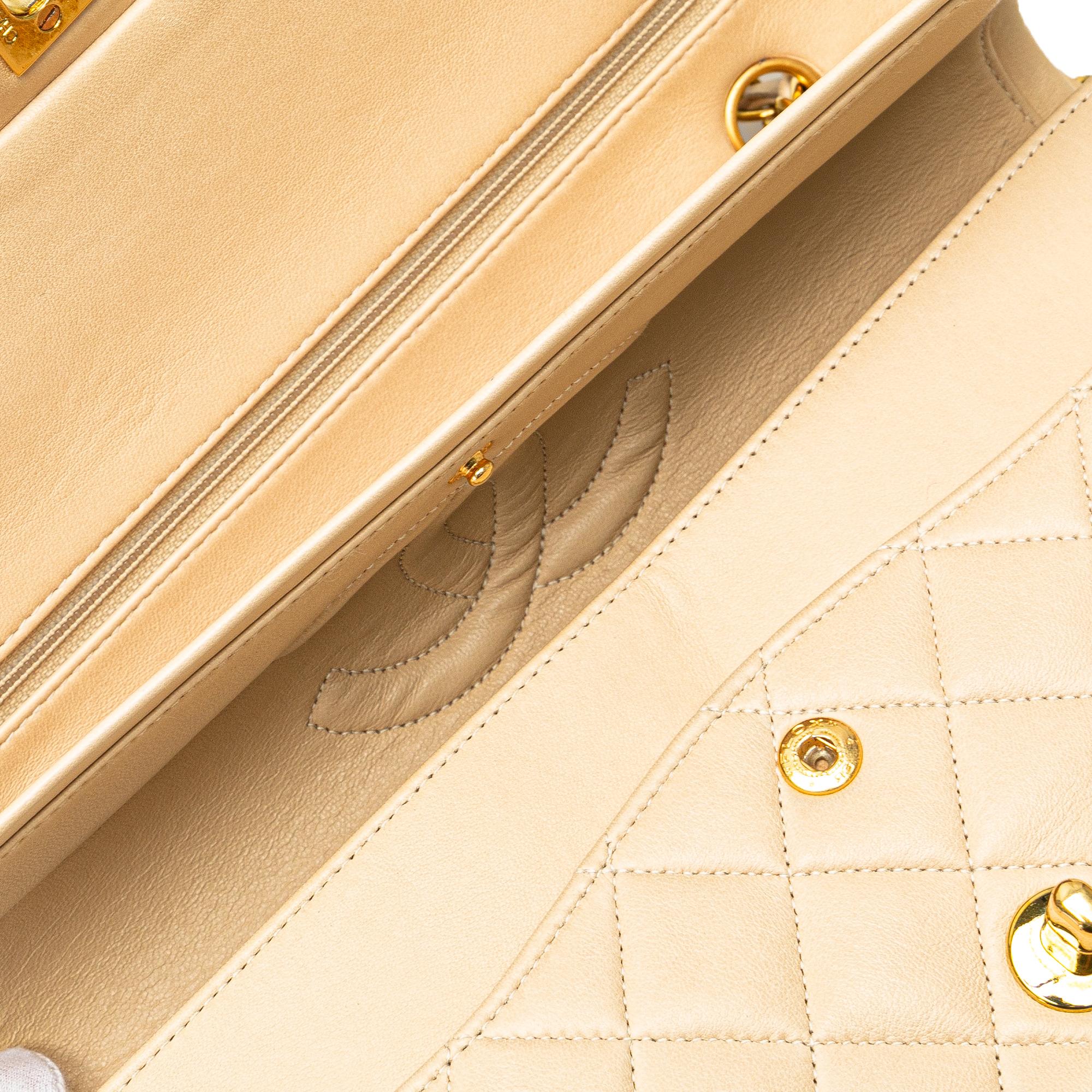 Chanel Medium Classic Lambskin Double Flap (SHG-65y48i)