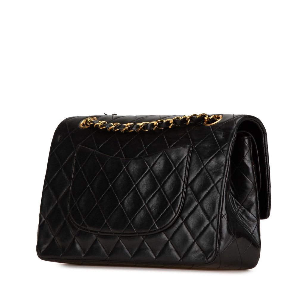 Chanel Medium Classic Lambskin Double Flap (SHG-EItNre)