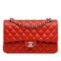 Chanel Medium Classic Lambskin Double Flap (SHG-E5gZeT)