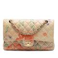Chanel Medium Classic Lambskin Floral Double Flap