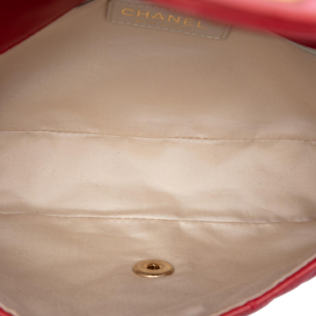 Chanel Medium Classic Lambskin Marine Charms Single Flap