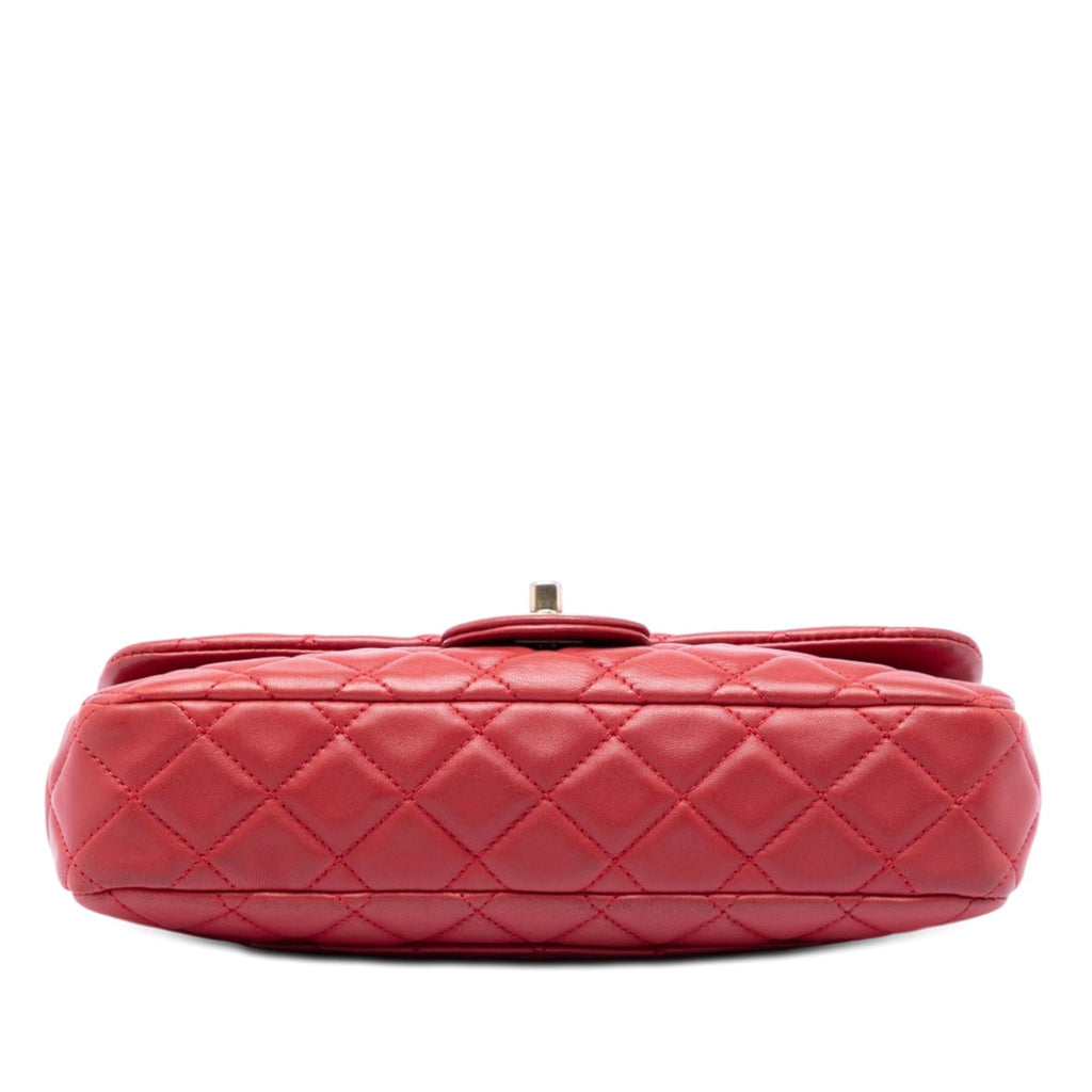 Chanel Medium Classic Lambskin Marine Charms Single Flap
