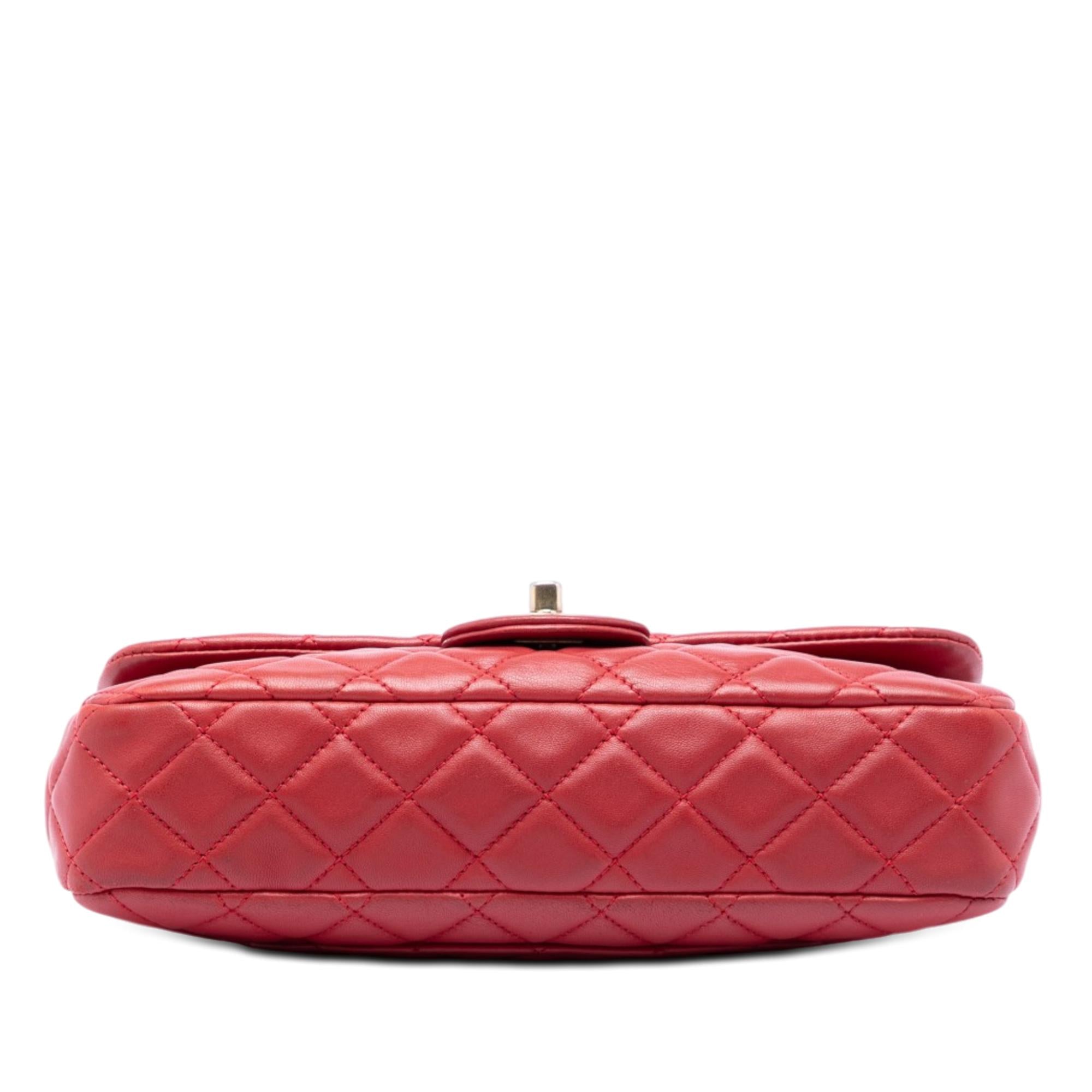 Chanel Medium Classic Lambskin Marine Charms Single Flap