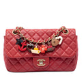 Chanel Medium Classic Lambskin Marine Charms Single Flap