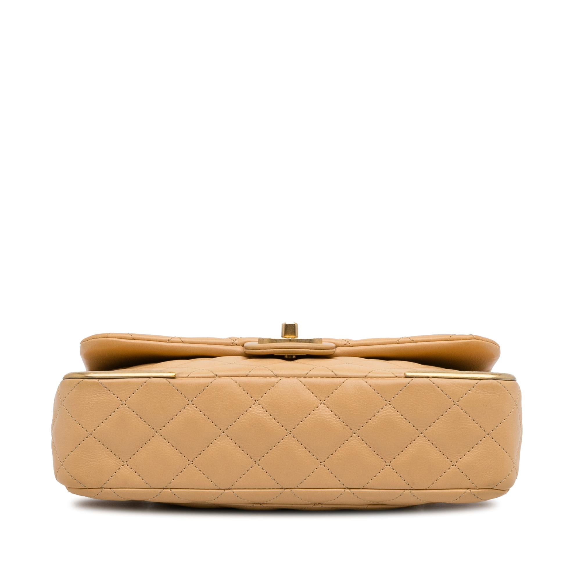 Chanel Medium Classic Lambskin Metal Edge Shoulder Bag