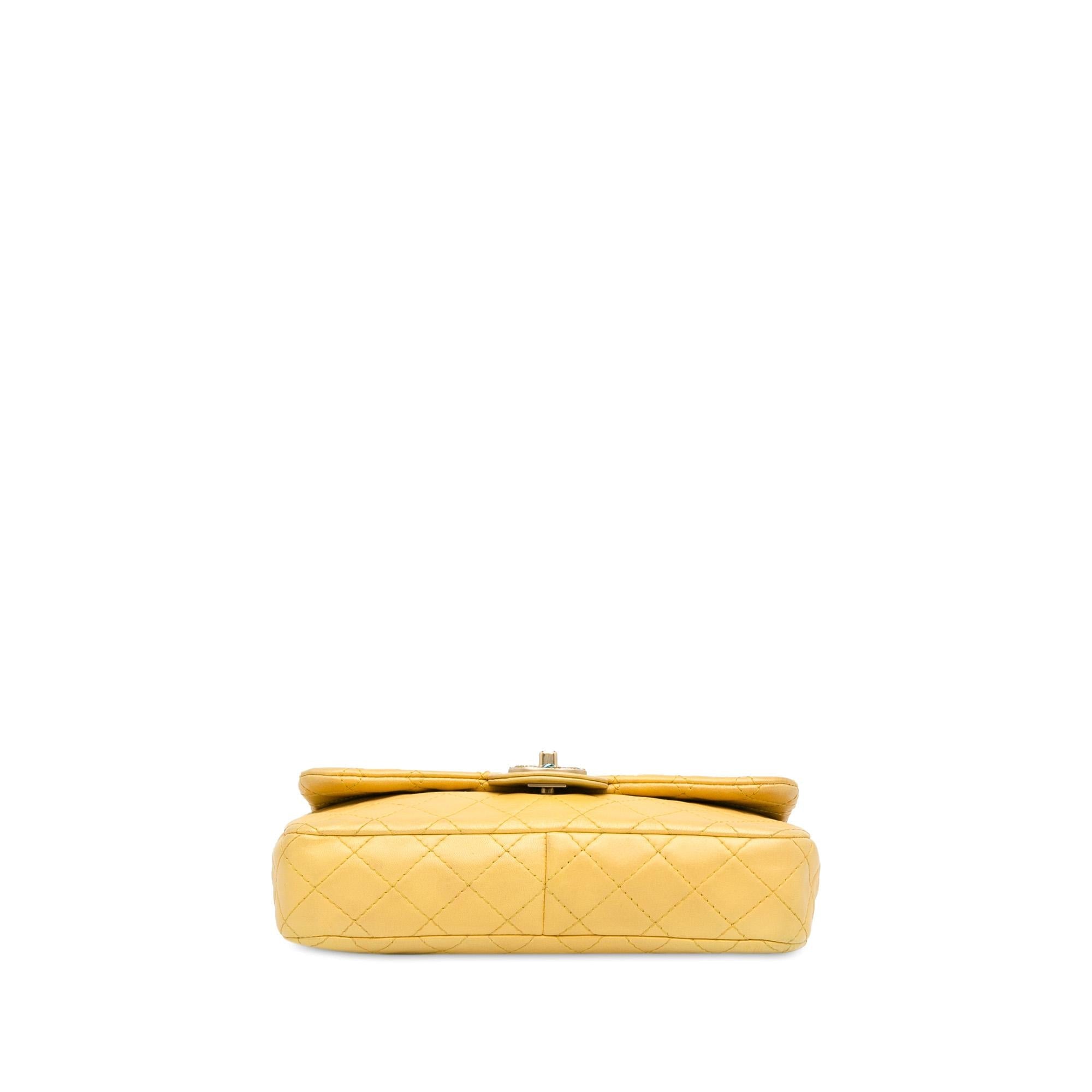 Chanel Medium Classic Lambskin Precious Jewel Single Flap (SHG-XnMA6A)