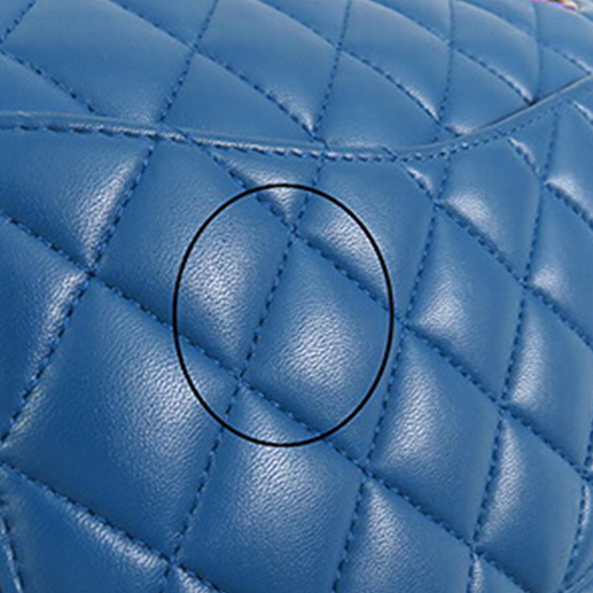Chanel Medium Classic Lambskin Rainbow Hardware Double Flap