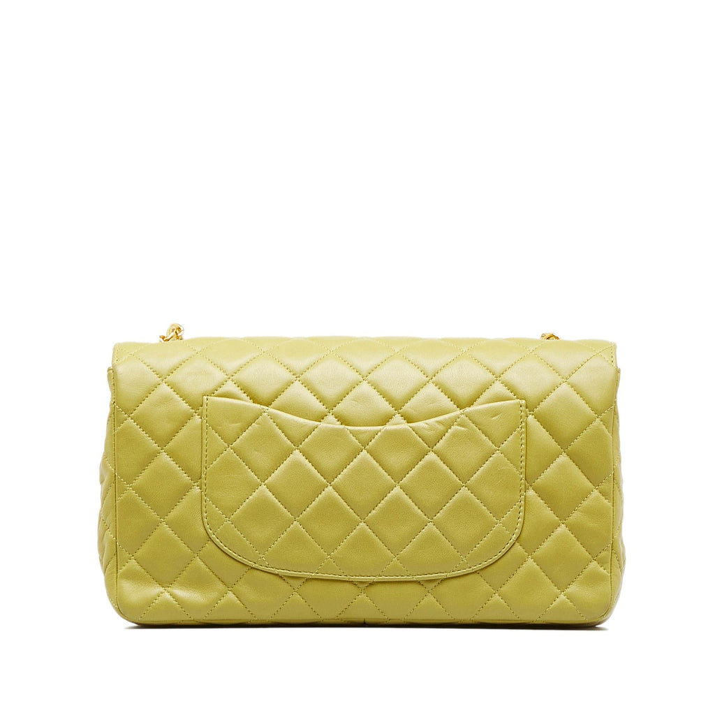 Chanel Medium Classic Lambskin Single Flap (SHG-oaTwdF)