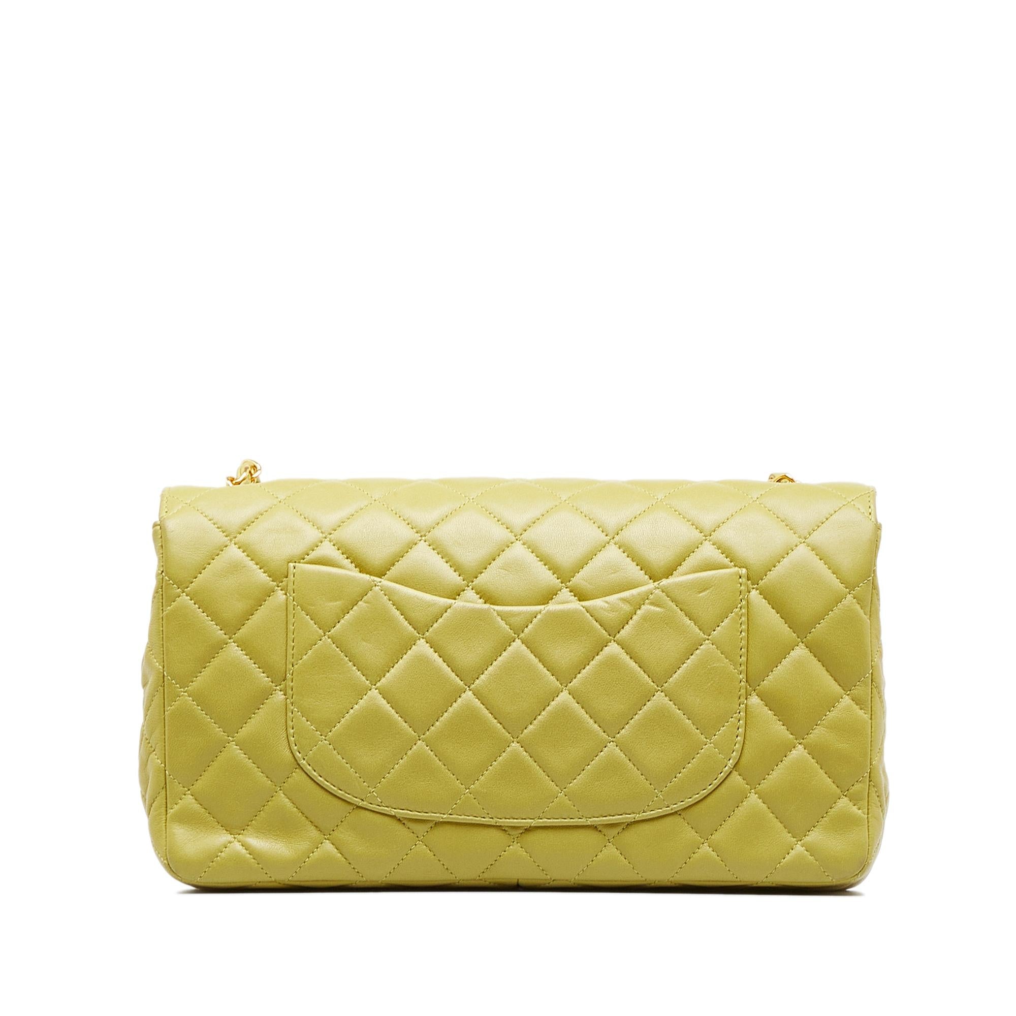Chanel Medium Classic Lambskin Single Flap (SHG-oaTwdF)