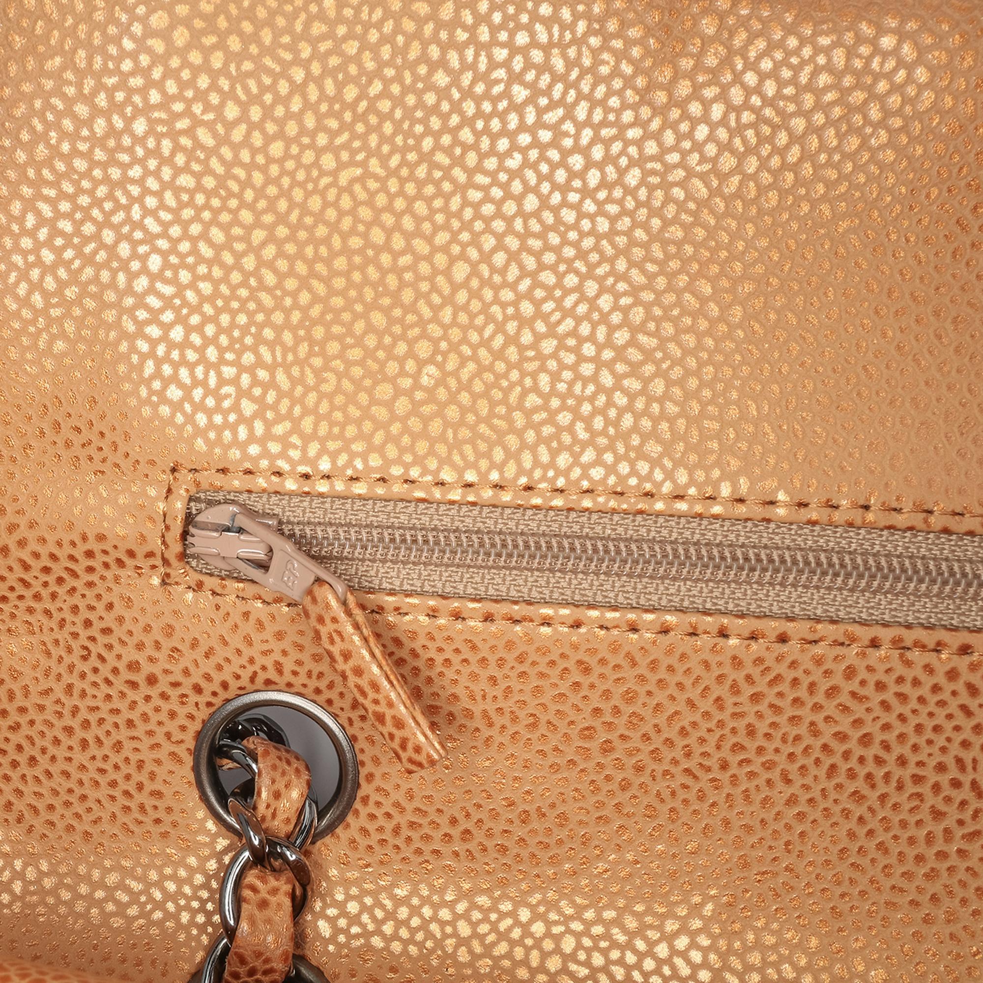 Chanel Medium Classic Metallic Caviar Double Flap