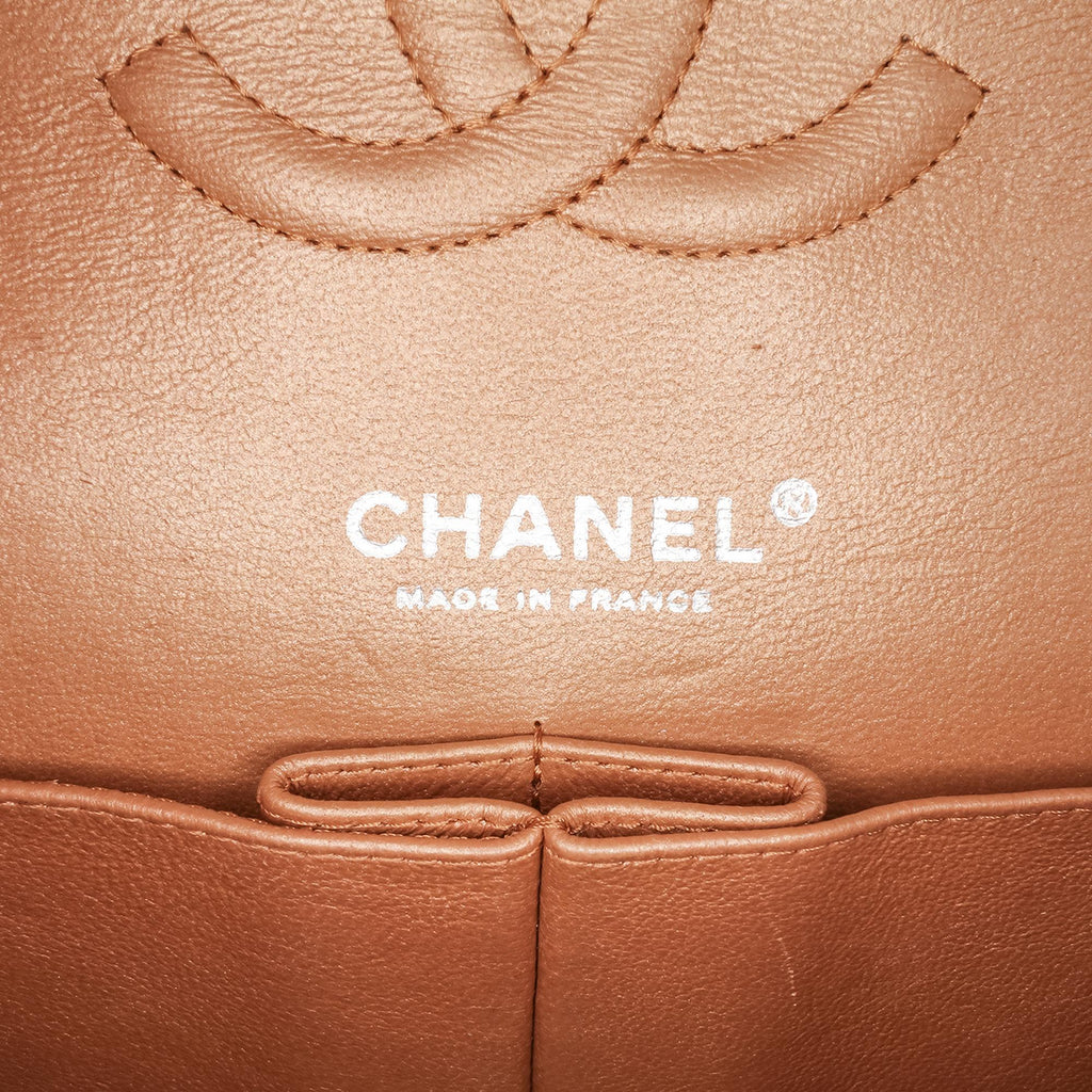 Chanel Medium Classic Metallic Caviar Double Flap