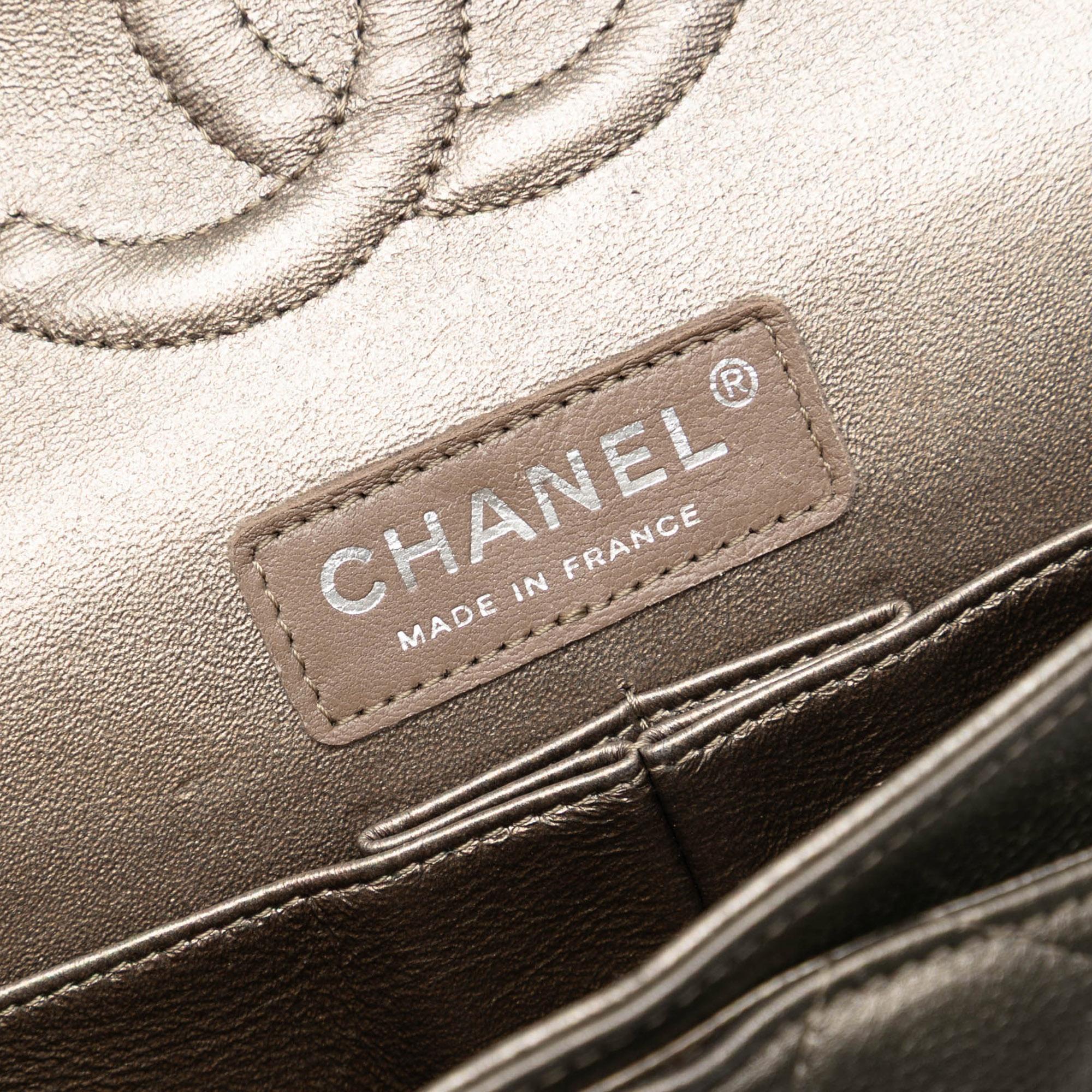 Chanel Medium Classic Metallic Caviar Double Flap