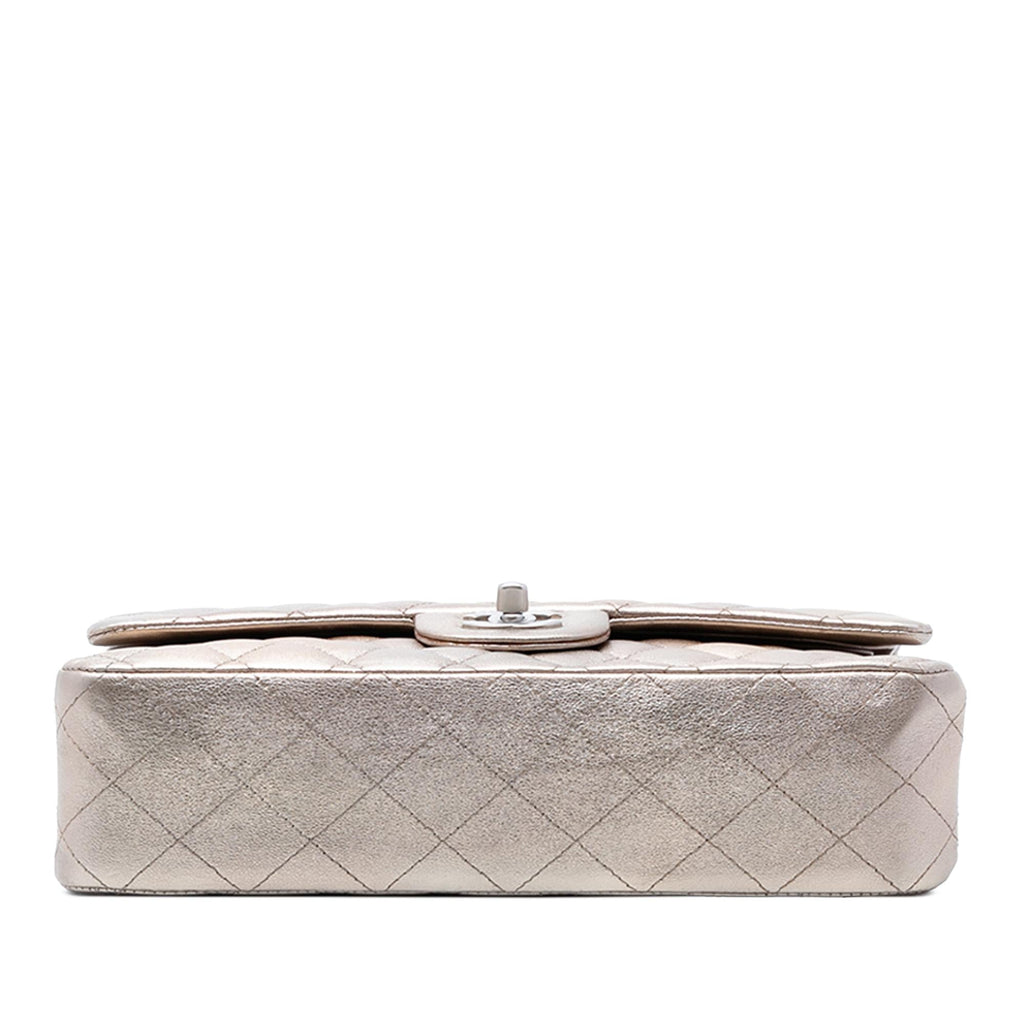 Chanel Medium Classic Metallic Lambskin Double Flap