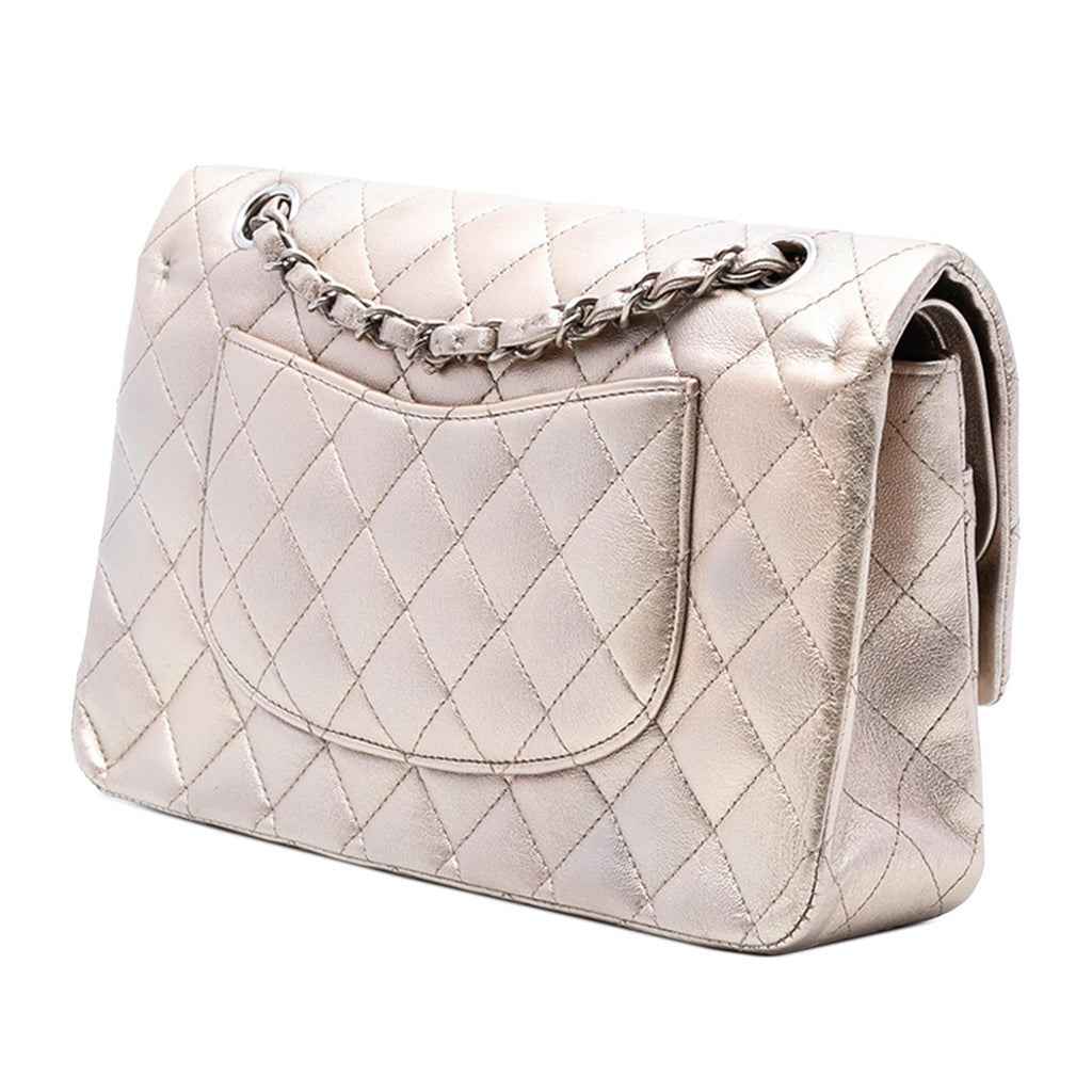Chanel Medium Classic Metallic Lambskin Double Flap