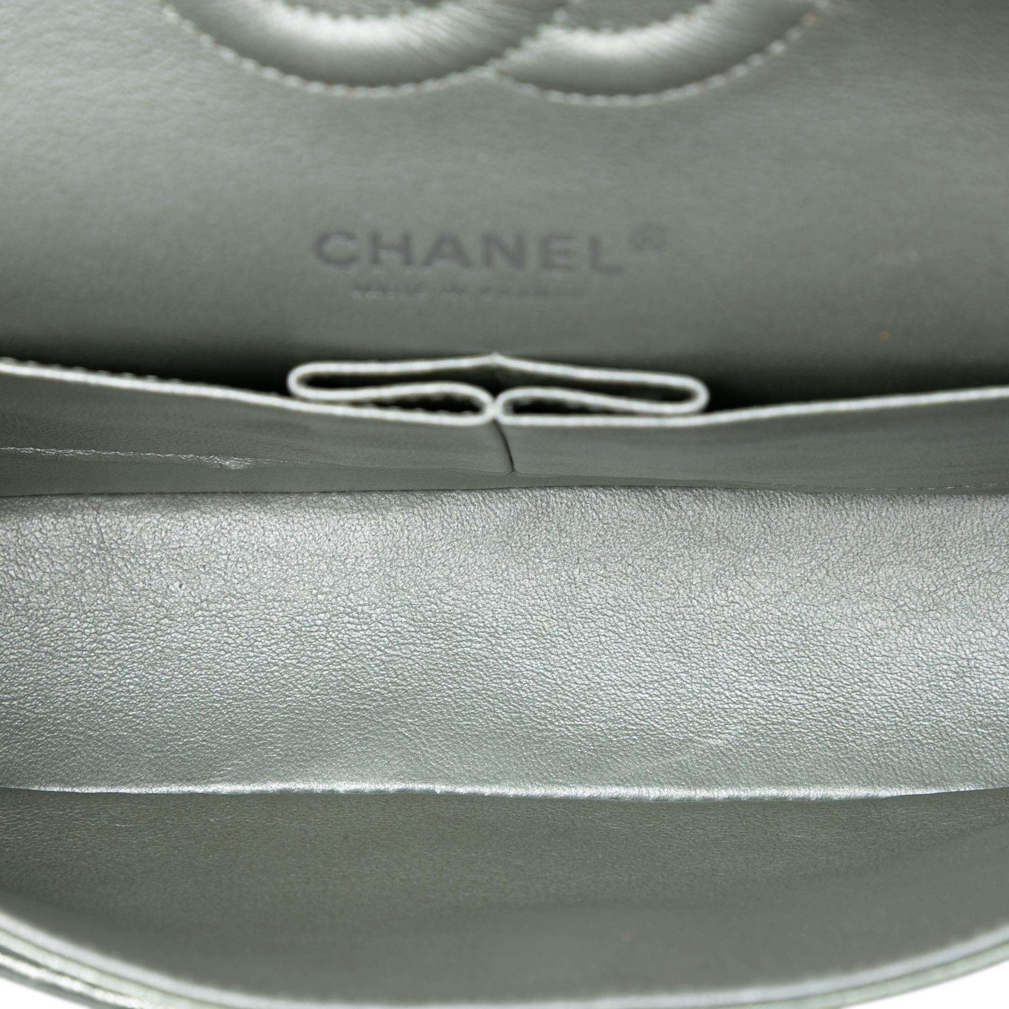 Chanel Medium Classic Metallic Lambskin Double Flap