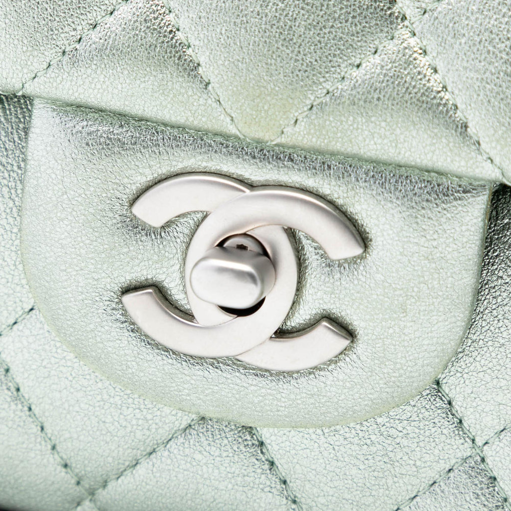 Chanel Medium Classic Metallic Lambskin Double Flap