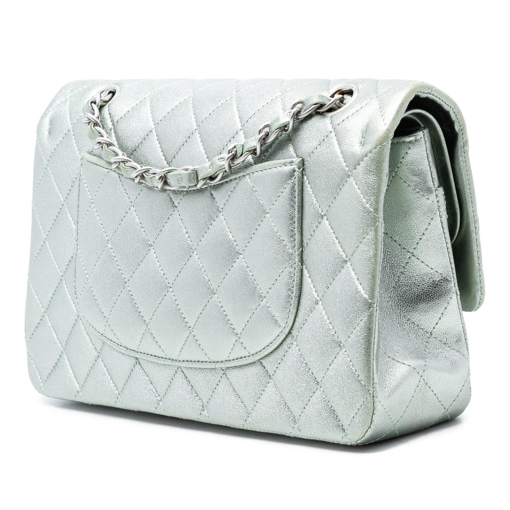 Chanel Medium Classic Metallic Lambskin Double Flap