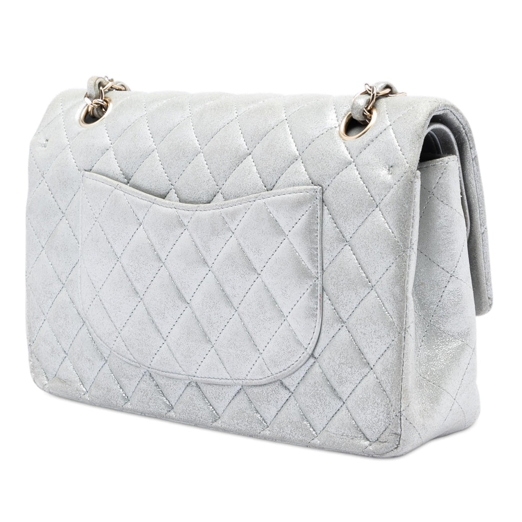 Chanel Medium Classic Metallic Lambskin Double Flap