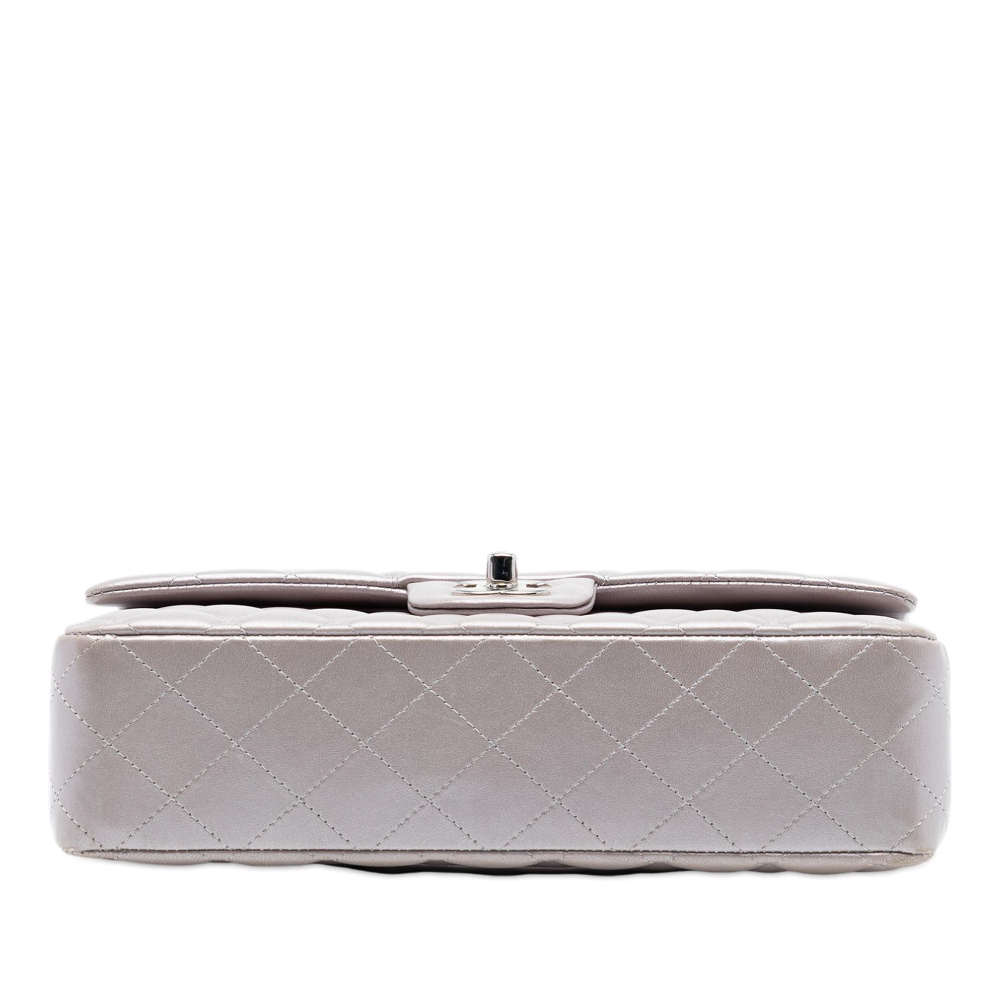 Chanel Medium Classic Metallic Lambskin Double Flap