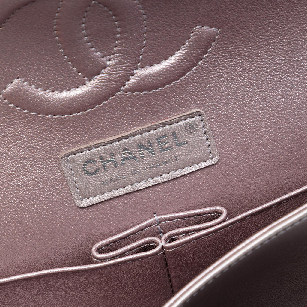 Chanel Medium Classic Metallic Lambskin Double Flap