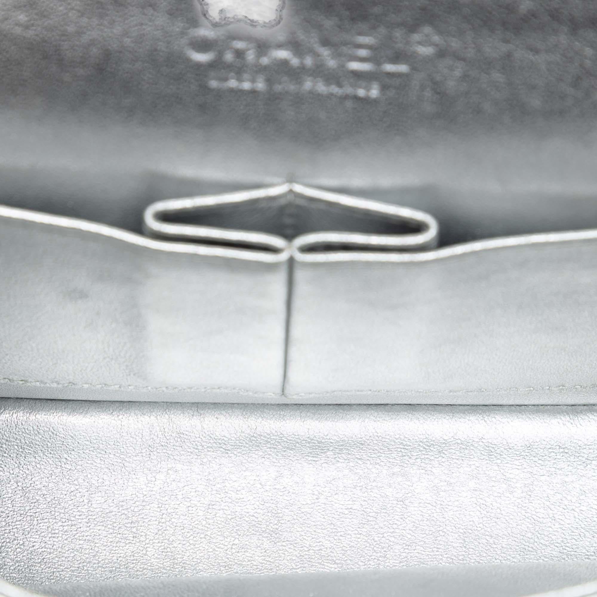 Chanel Medium Classic Metallic Lambskin Double Flap