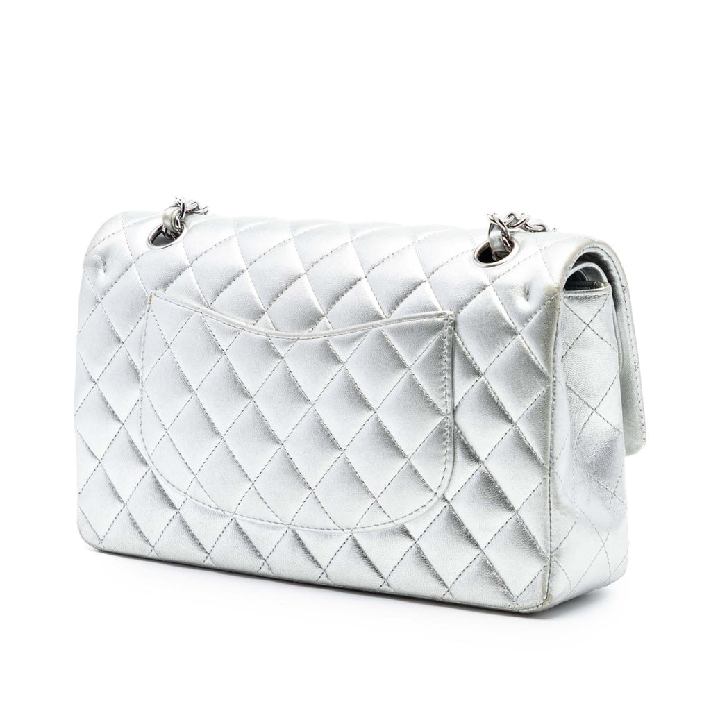 Chanel Medium Classic Metallic Lambskin Double Flap