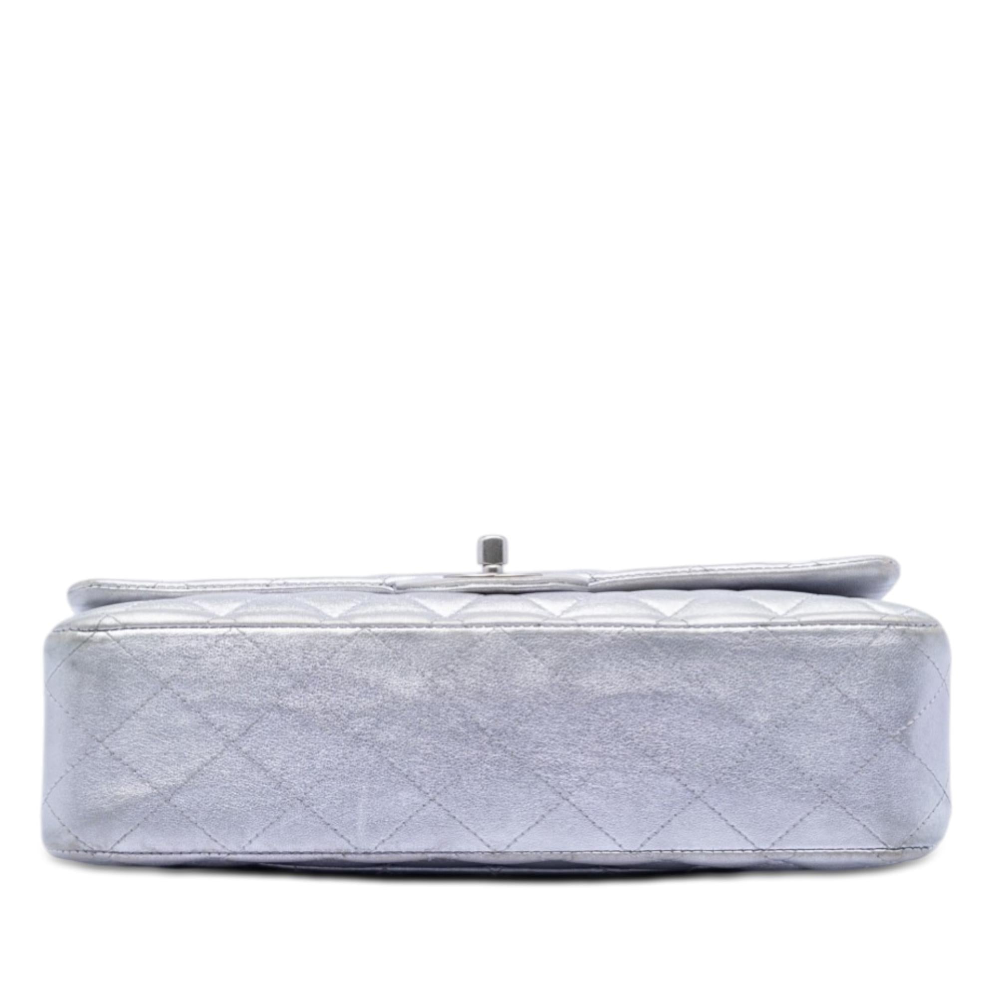 Chanel Medium Classic Metallic Lambskin Double Flap