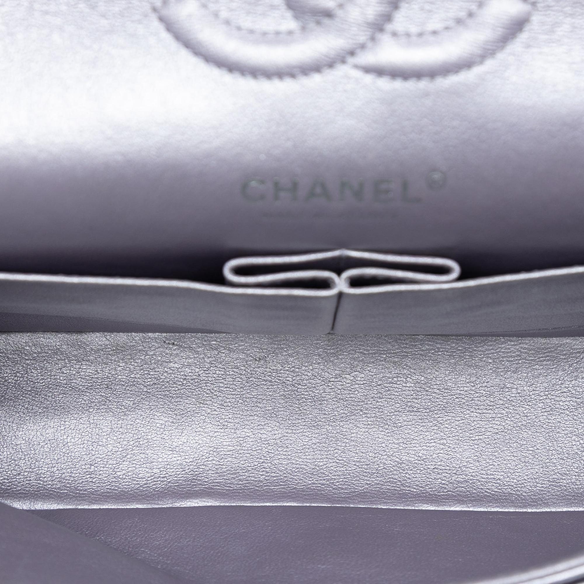 Chanel Medium Classic Metallic Lambskin Double Flap