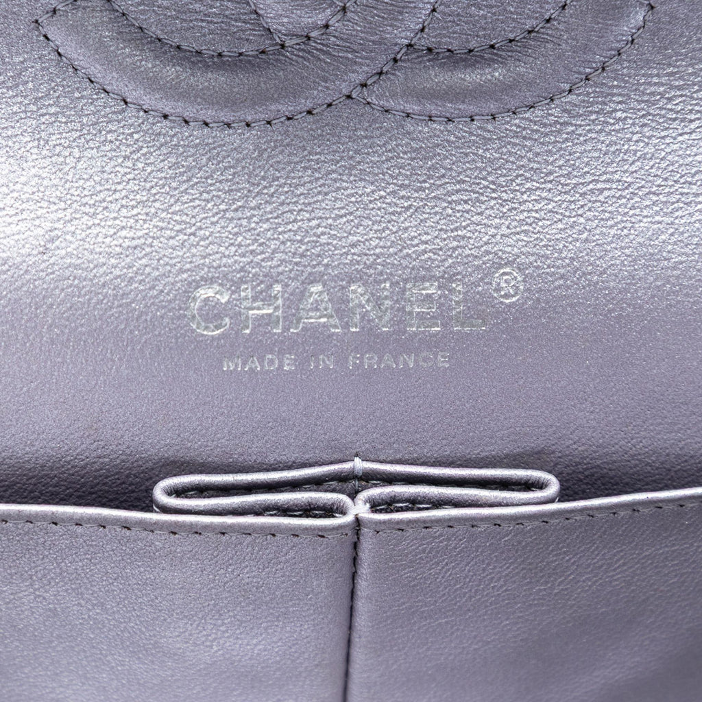 Chanel Medium Classic Metallic Lambskin Double Flap