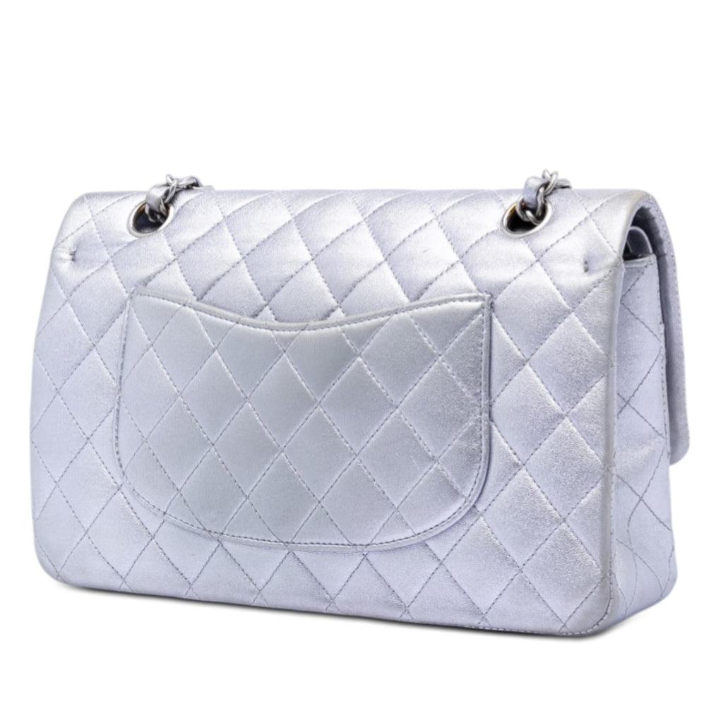 Chanel Medium Classic Metallic Lambskin Double Flap