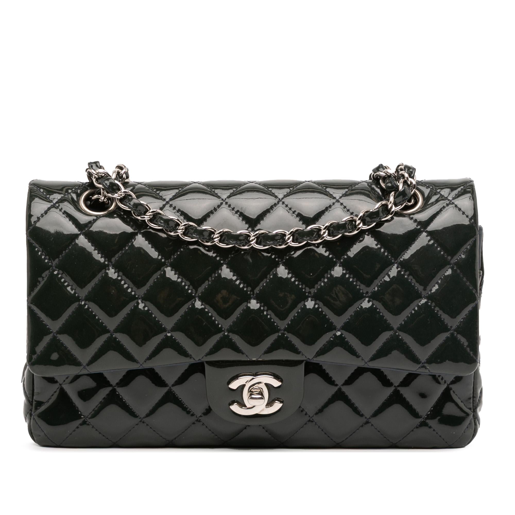 Chanel Medium Classic Patent Double Fla