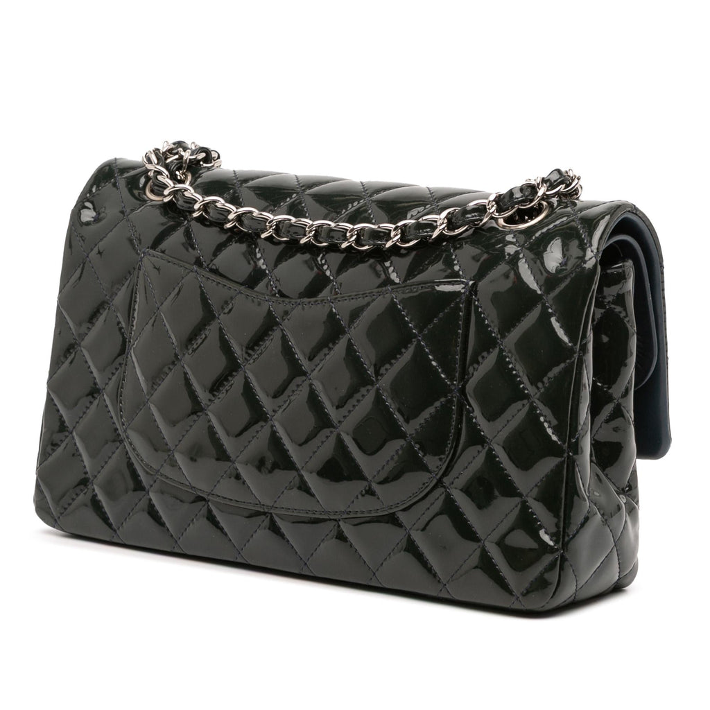Chanel Medium Classic Patent Double Fla