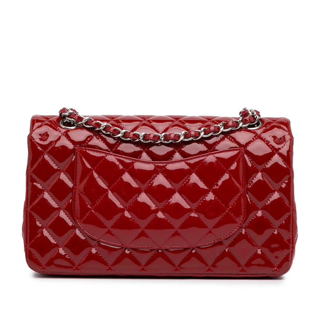 Chanel Medium Classic Patent Double Flap (SHG-aWKJWo)