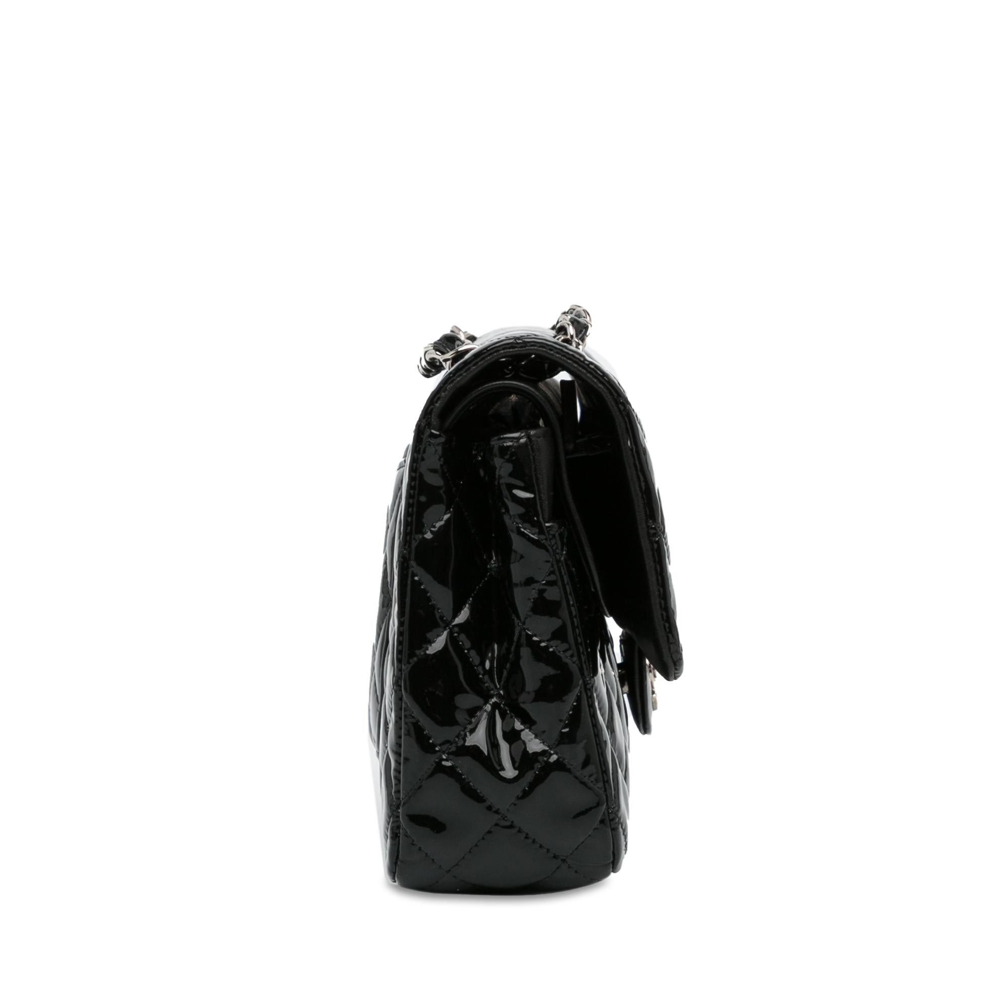 Chanel Medium Classic Patent Double Flap (SHG-mstM2R)