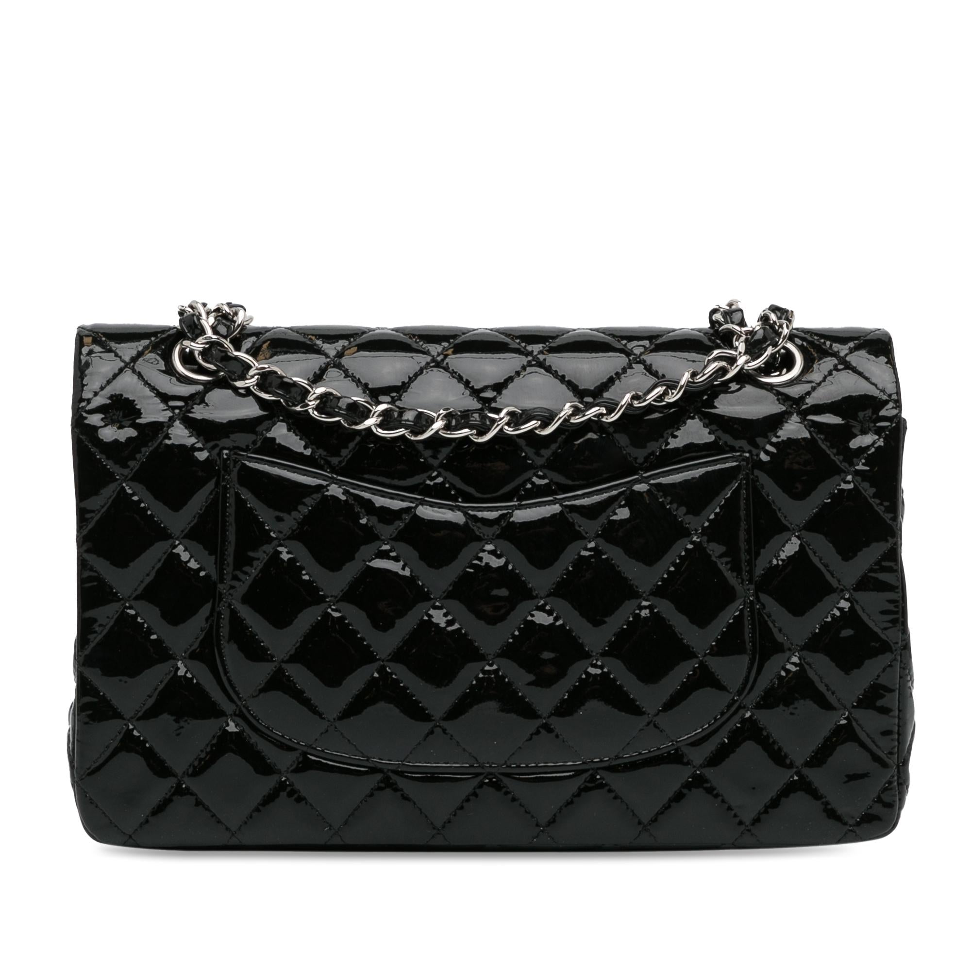 Chanel Medium Classic Patent Double Flap (SHG-mstM2R)