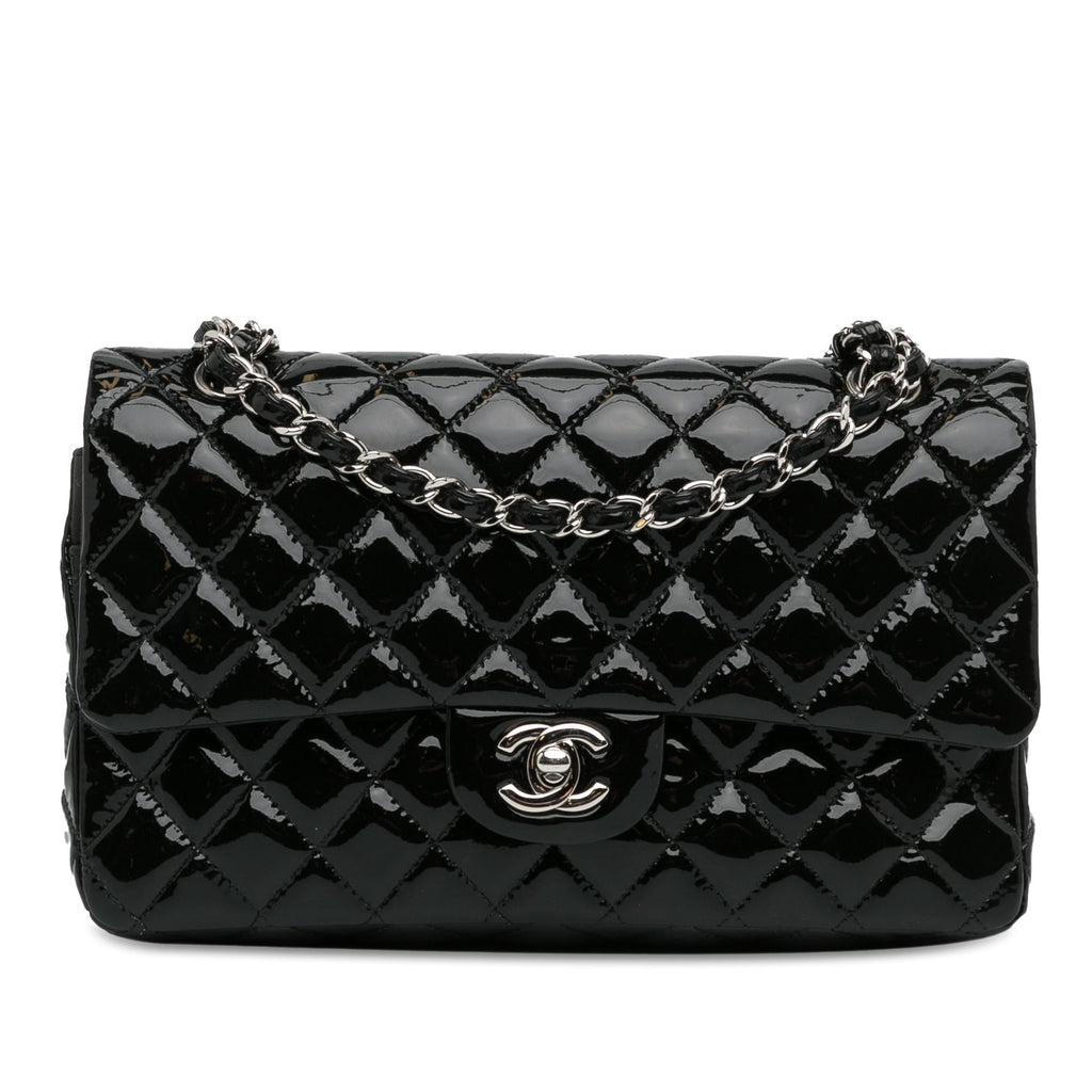 Chanel Medium Classic Patent Double Flap (SHG-mstM2R)