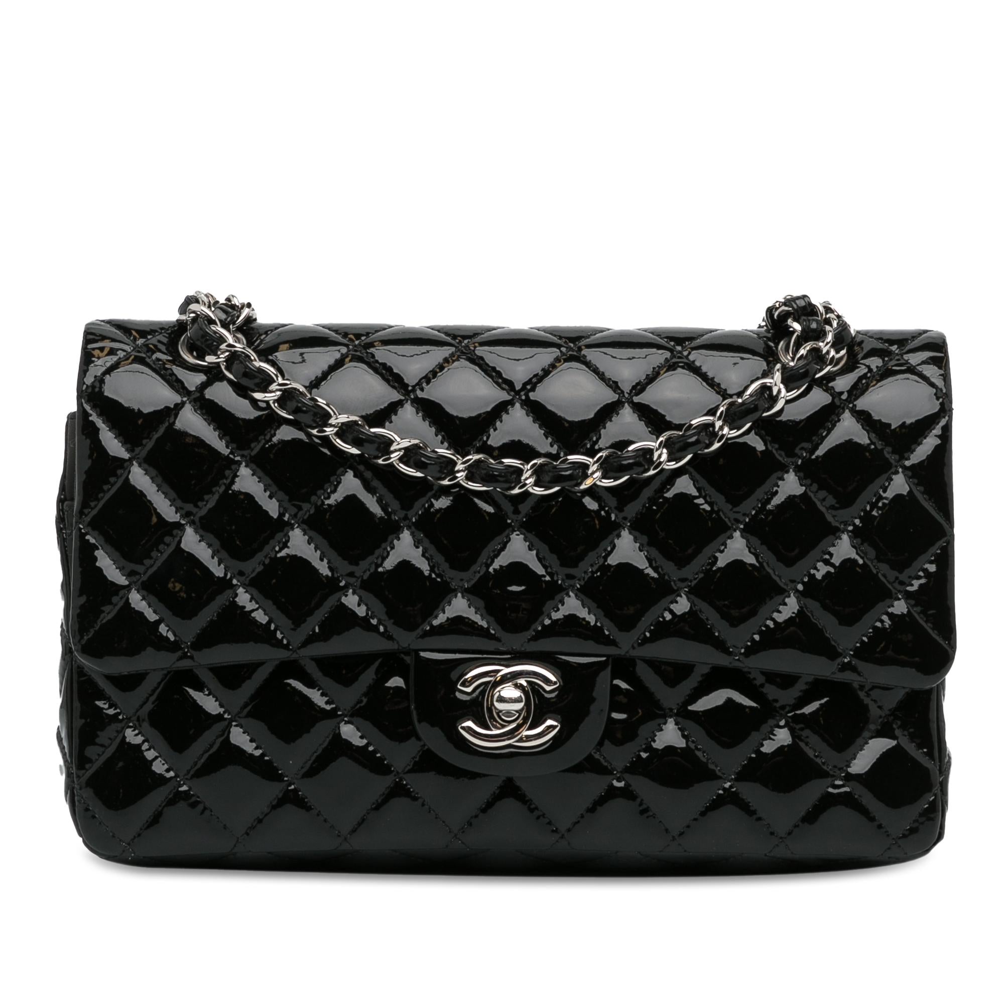 Chanel Medium Classic Patent Double Flap (SHG-mstM2R)