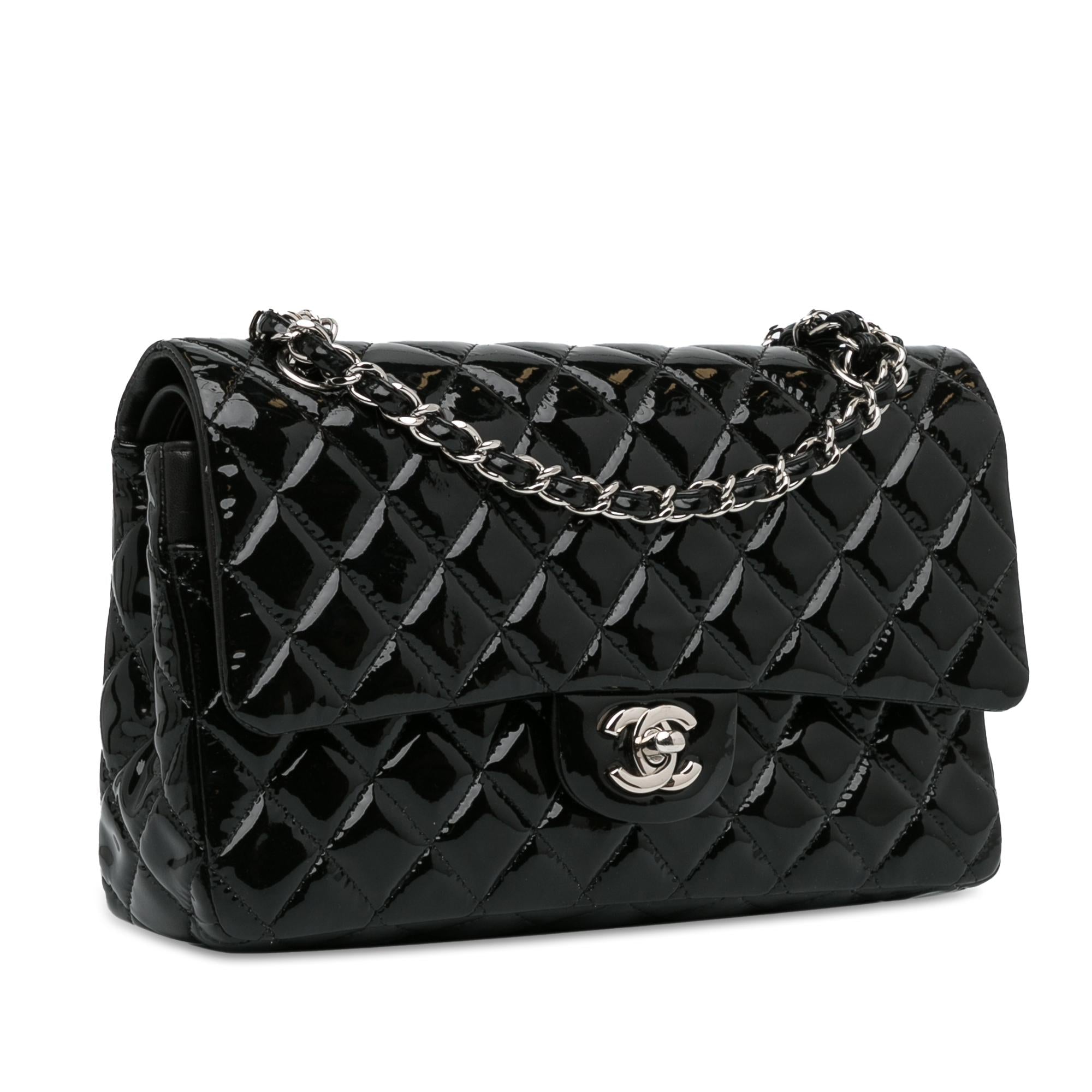 Chanel Medium Classic Patent Double Flap (SHG-mstM2R)