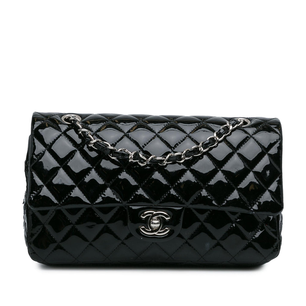 Chanel Medium Classic Patent Double Flap (SHG-RxvttZ)