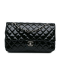 Chanel Medium Classic Patent Double Flap (SHG-RxvttZ)