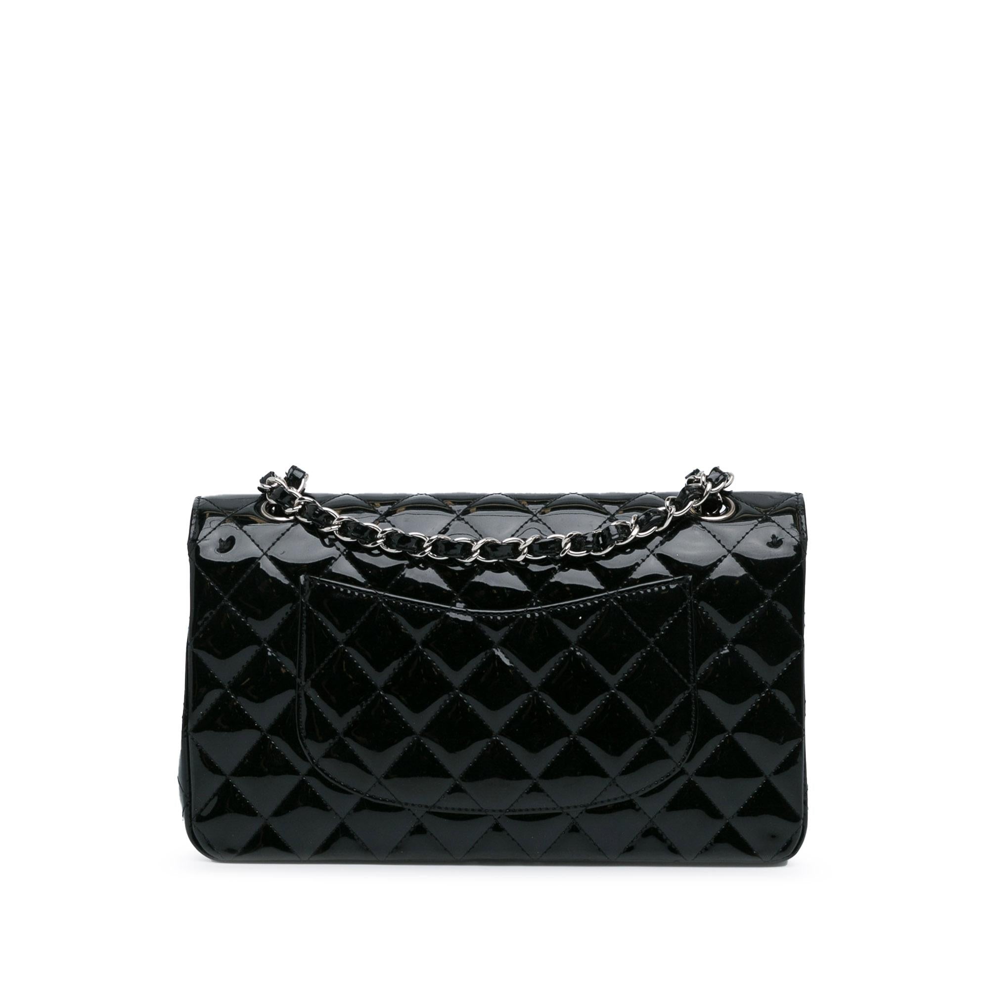 Chanel Medium Classic Patent Double Flap (SHG-YMfskG)