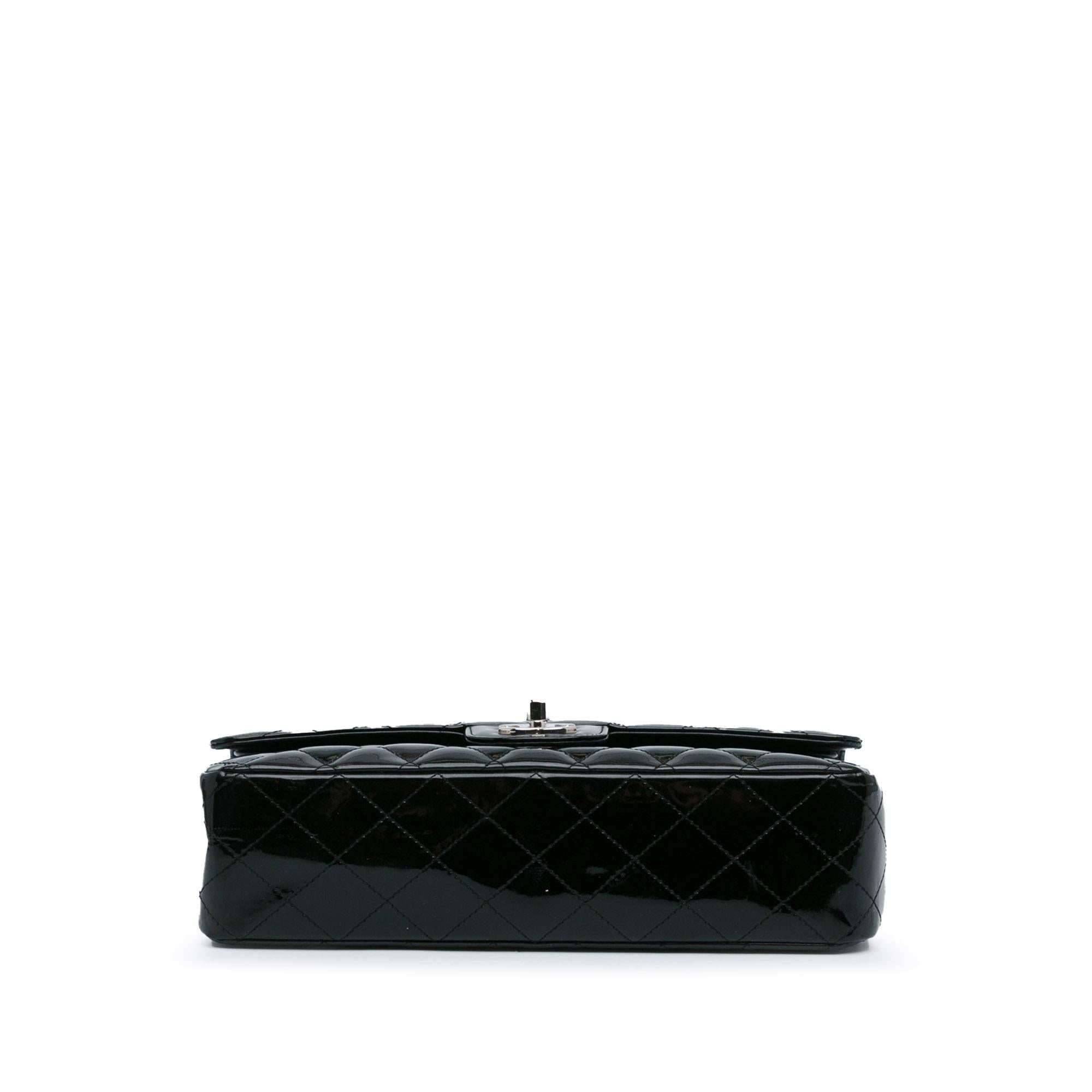 Chanel Medium Classic Patent Double Flap (SHG-YMfskG)