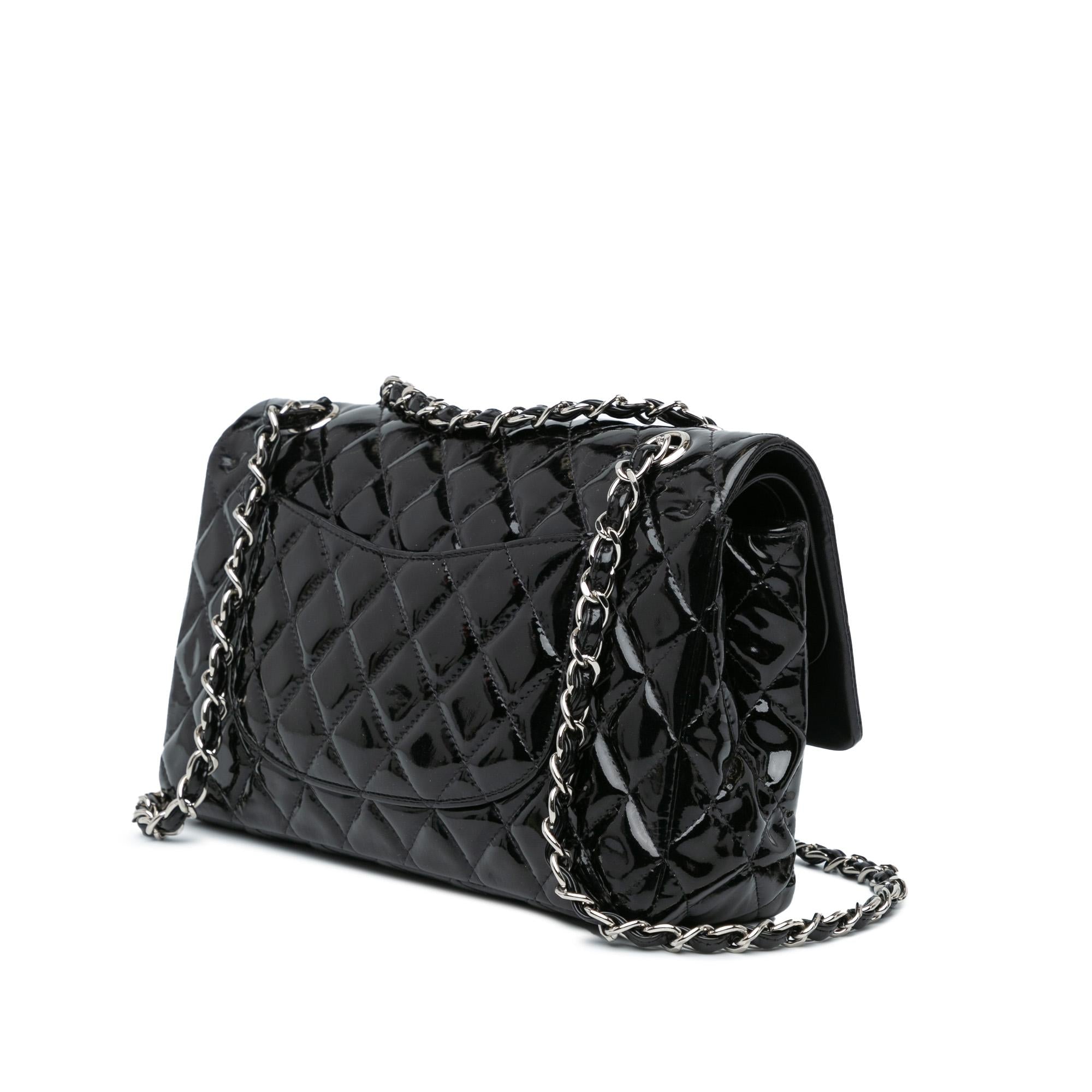 Chanel Medium Classic Patent Double Flap (SHG-dlmOm2)