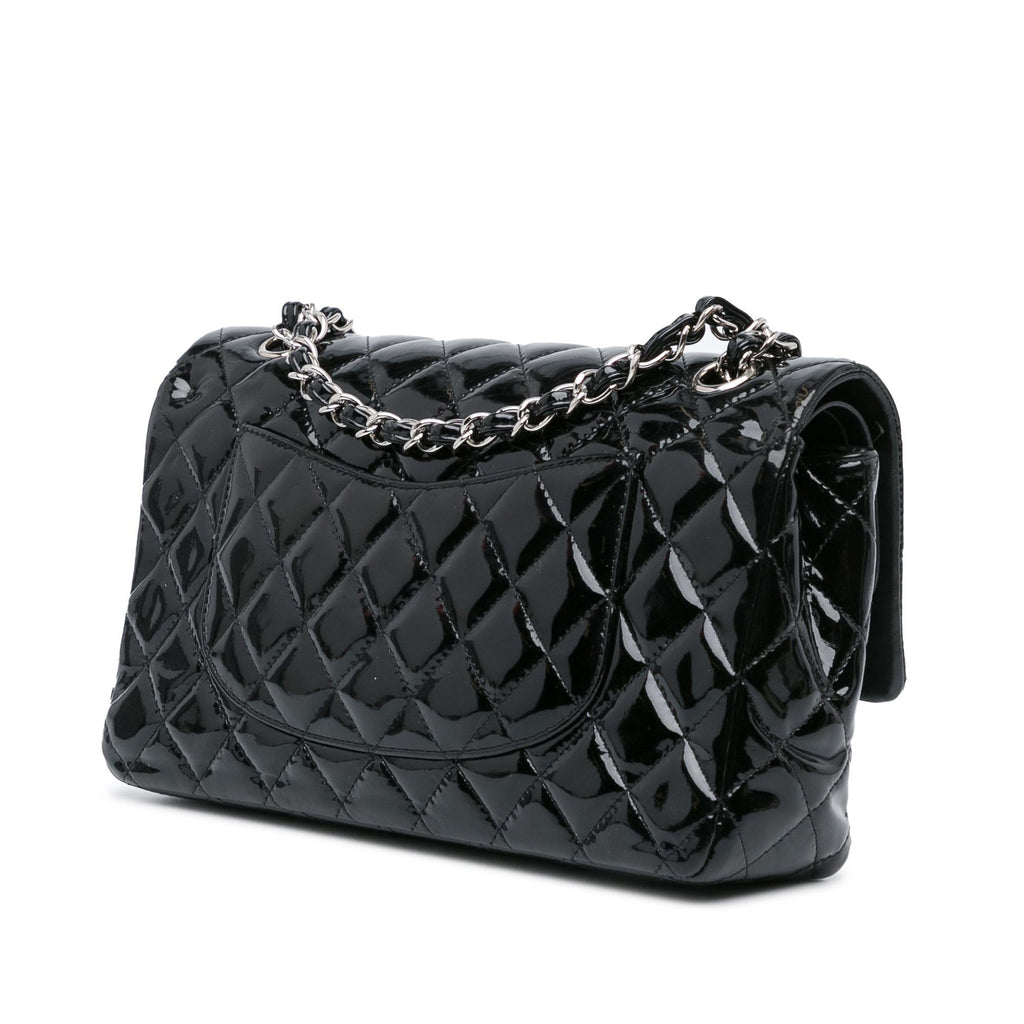 Chanel Medium Classic Patent Double Flap (SHG-f00ih4)