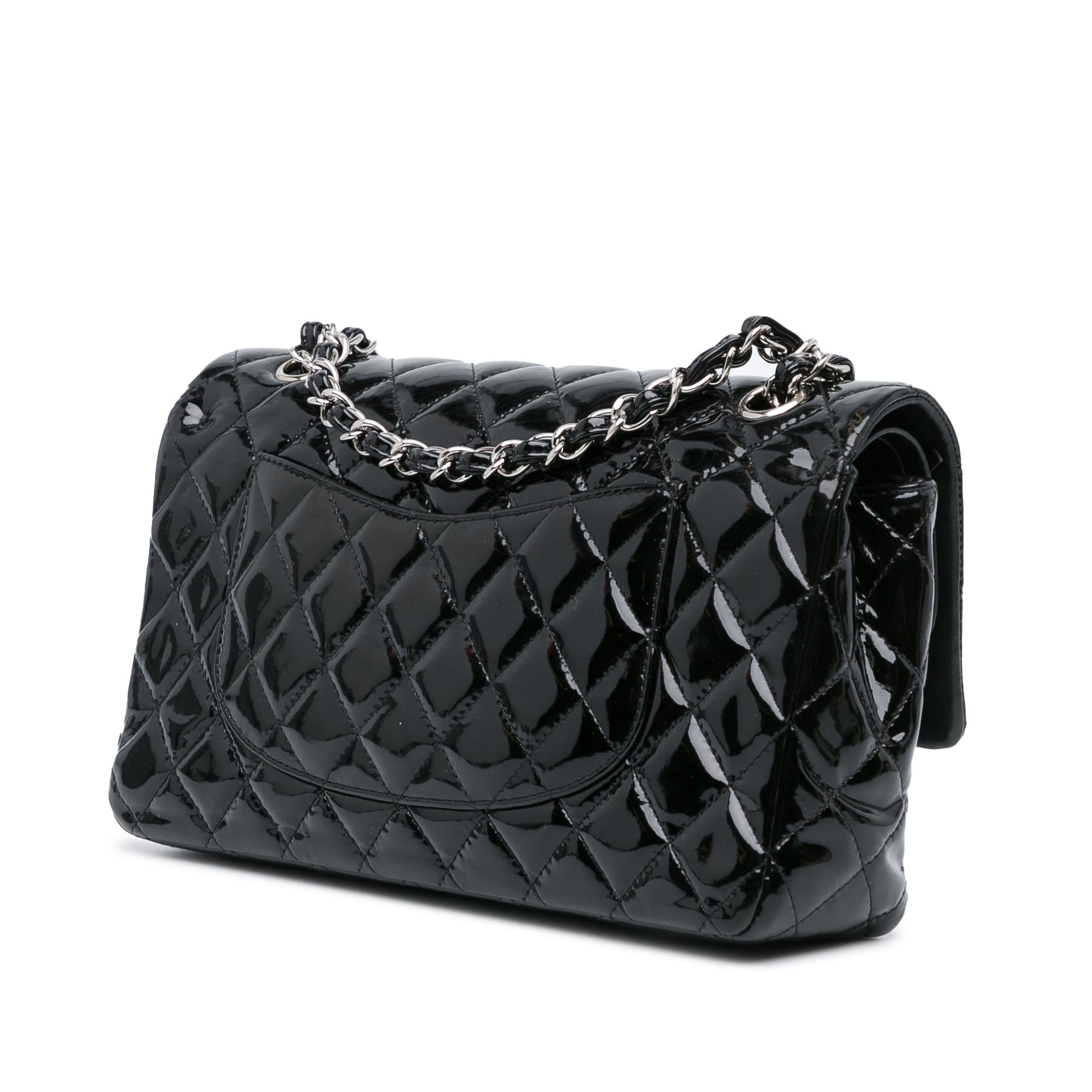 Chanel Medium Classic Patent Double Flap (SHG-f00ih4)
