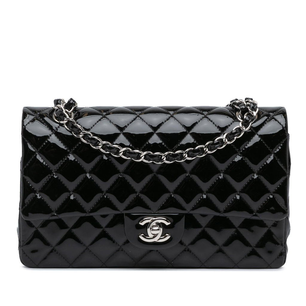 Chanel Medium Classic Patent Double Flap (SHG-p8CfGS)