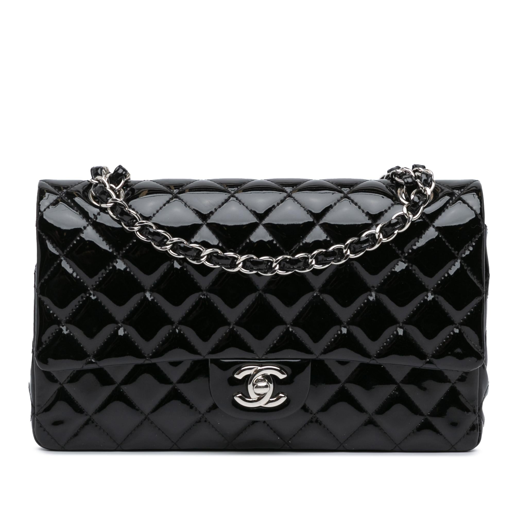 Chanel Medium Classic Patent Double Flap (SHG-p8CfGS)