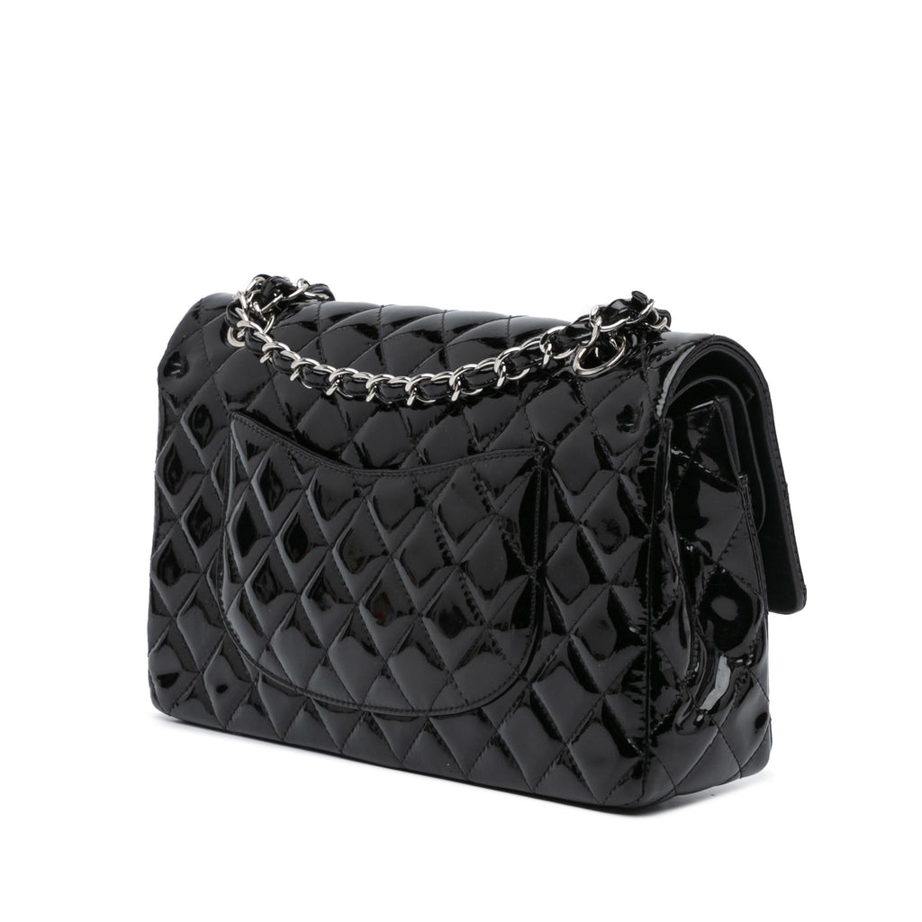 Chanel Medium Classic Patent Double Flap (SHG-p8CfGS)