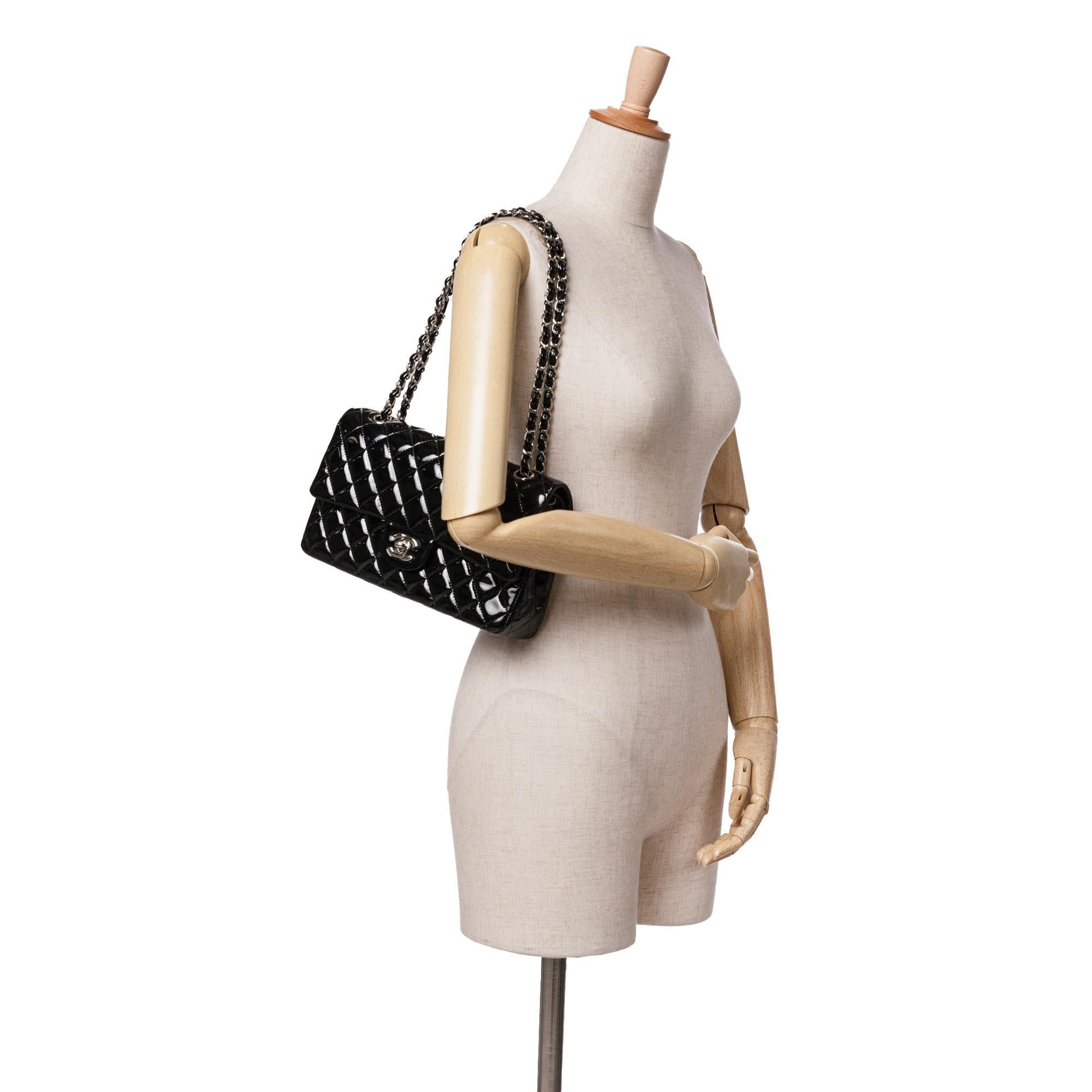 Chanel Medium Classic Patent Double Flap