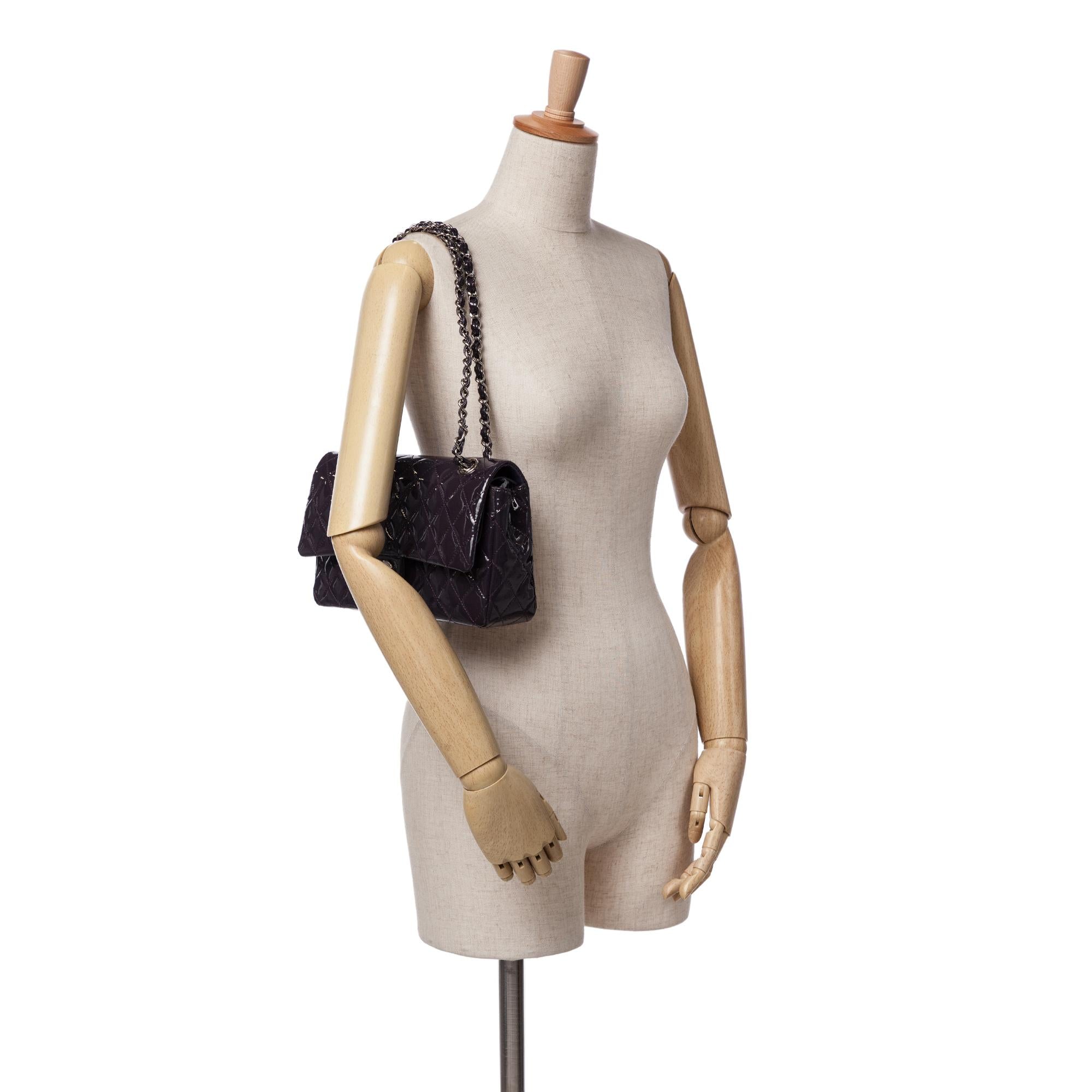 Chanel Medium Classic Patent Double Flap